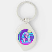 Synthwave Farao Sleutelhanger (Voorkant)