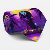 Synthwave Farao Stropdas (Opgerold)