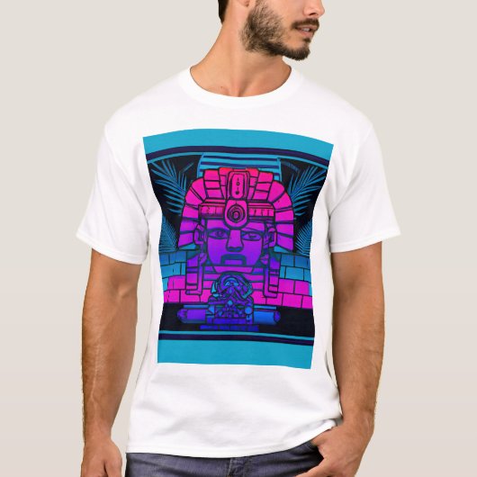 Synthwave Farao T-shirt (Voorkant)