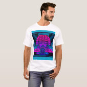 Synthwave Farao T-shirt (Voorkant volledig)