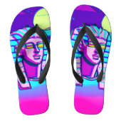 Synthwave Farao Teenslippers (Voetbed)