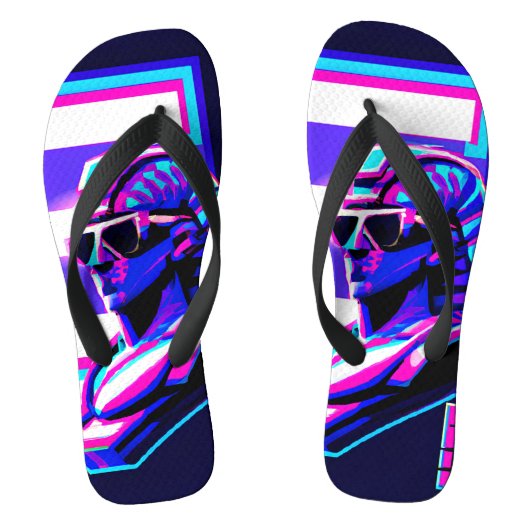 Synthwave Farao Teenslippers (Voetbed)