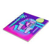 Synthwave Farao Tegeltje (Zijkant)