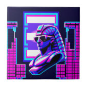 Synthwave Farao Tegeltje (Voorkant)