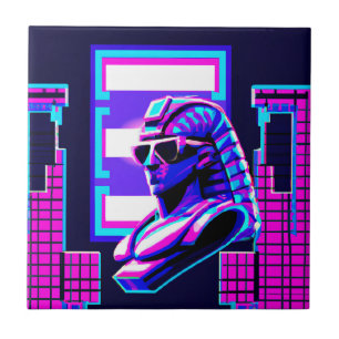 Synthwave Farao Tegeltje
