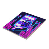 Synthwave Farao Tegeltje (Zijkant)