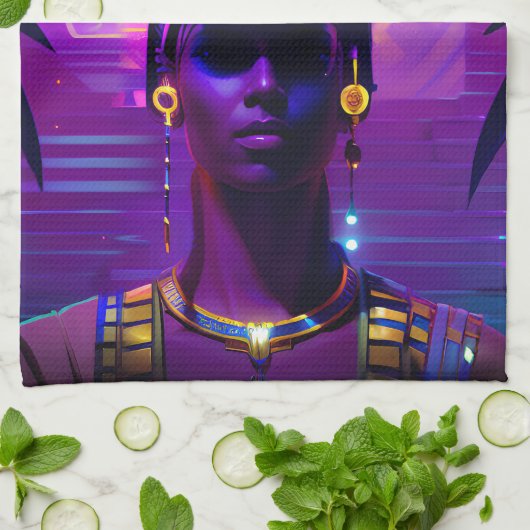 Synthwave Farao Theedoek (Gevouwen)