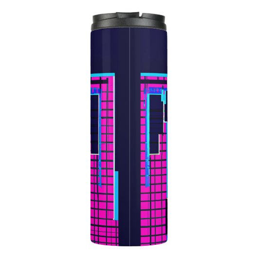 Synthwave Farao Thermosbeker (Achterkant)