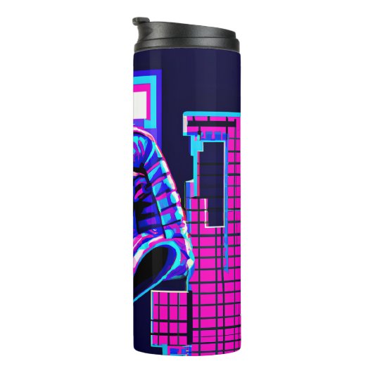 Synthwave Farao Thermosbeker (Geroteerd rechts)