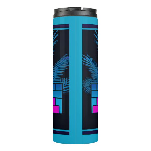 Synthwave Farao Thermosbeker (Achterkant)