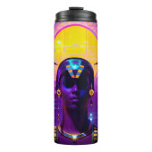 Synthwave Farao Thermosbeker (Voorkant)