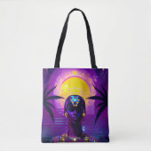 Synthwave Farao Tote Bag (Voorkant)