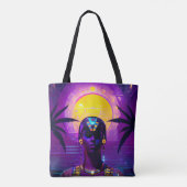 Synthwave Farao Tote Bag (Achterkant)