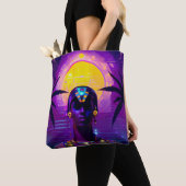 Synthwave Farao Tote Bag (Dichtbij)