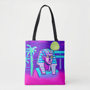 Synthwave Farao Tote Bag