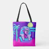 Synthwave Farao Tote Bag (Achterkant)
