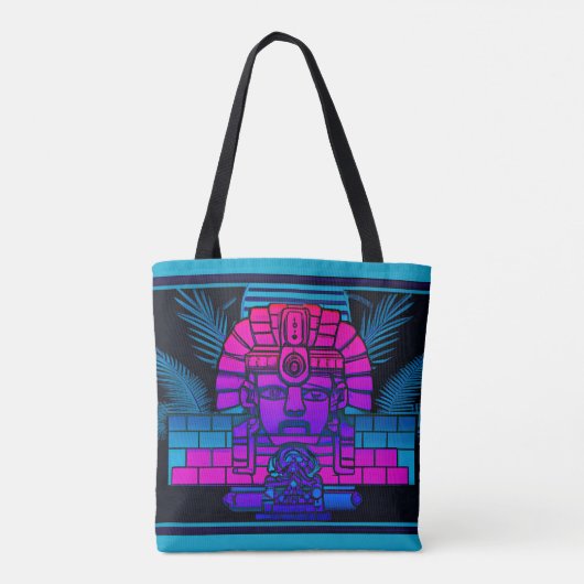 Synthwave Farao Tote Bag (Achterkant)