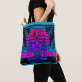 Synthwave Farao Tote Bag (Dichtbij)