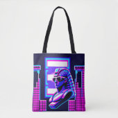 Synthwave Farao Tote Bag (Voorkant)