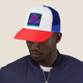 Synthwave Farao Trucker Pet (In situ)