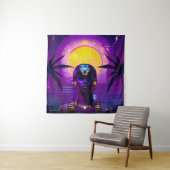 Synthwave Farao Wandkleed (In situ)