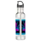Synthwave Farao Waterfles (Achterkant)