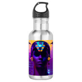 Synthwave Farao Waterfles (Voorkant)
