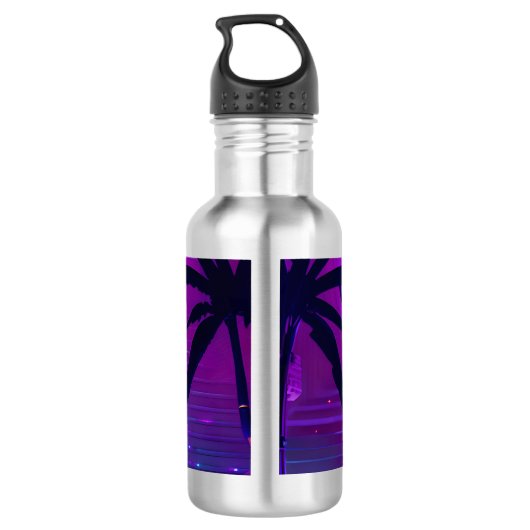 Synthwave Farao Waterfles (Achterkant)