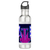 Synthwave Farao Waterfles (Voorkant)