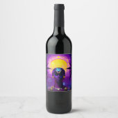 Synthwave Farao Wijn Etiket (Voorkant)