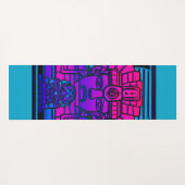 Synthwave Farao Yogamat (Achterkant (horizontaal))