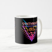 Synthwave Fout 404 Koffiemok (Voorkant rechts)