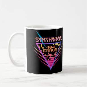 Synthwave-fout 404 koffiemok