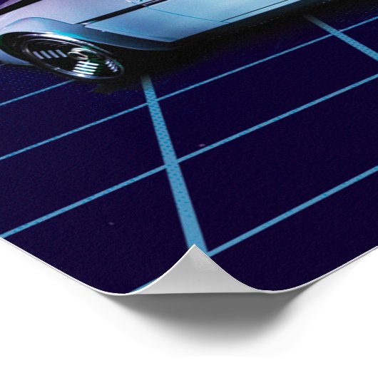 Synthwave future wave poster (Hoek)