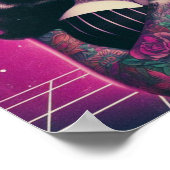 Synthwave Gothic Pin-up Poster (Hoek)