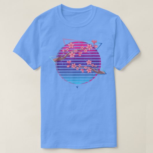 Synthwave Japanner Vaporwave Cherry T-shirt (Design voorkant)