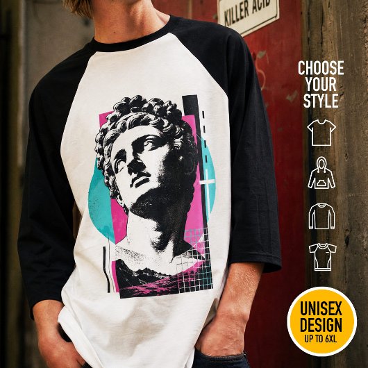 Synthwave Kolossenzen Moderne Christelijke Retro R T-shirt