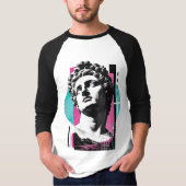 Synthwave Kolossenzen Moderne Christelijke Retro R T-shirt (Voorkant)