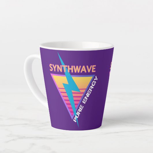 Synthwave Latte Mok (Linkerhoek)