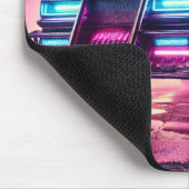 Synthwave Mad Max Apocalypse Car Mousepad Muismat (Hoek)