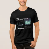 Synthwave Metropolis - Electropop-toetsenbord Tri-Blend Shirt (Voorkant)