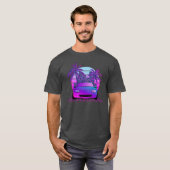Synthwave Miata NB T-shirt (Voorkant volledig)