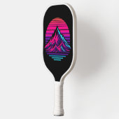 Synthwave Mountain Pickleball Paddle – Retro Zonso (Links)