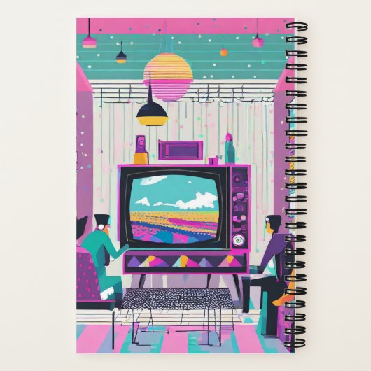 Synthwave Movie Journal Notitieboek (Achterkant)