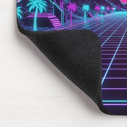 Synthwave Muismat (Hoek)