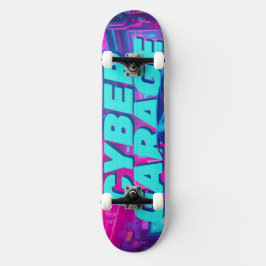 Synthwave Neon Car Cyberpunk Garage Outrun Persoonlijk Skateboard