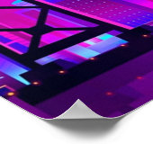 Synthwave Neon City San Francisco Poster (Hoek)