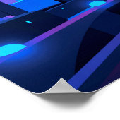 Synthwave Neon City: UFO Poster (Hoek)