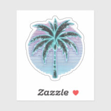 Synthwave neon palmboom