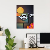 Synthwave Neuraliteit Modernist Poster (Thuiskantoor)